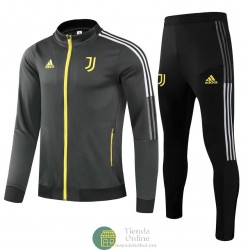 Juventus Chaqueta Gris + Pantalon Negro 2021/2022