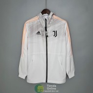 Juventus Chaqueta Rompevientos Blanco Gray 2021/2022