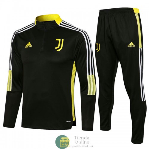 Juventus Sudadera De Entrenamiento Negro II + Pantalon Negro II 2021/2022