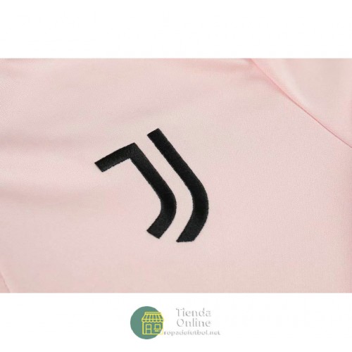 Juventus Sudadera De Entrenamiento Rosado + Pantalon Negro 2021/2022