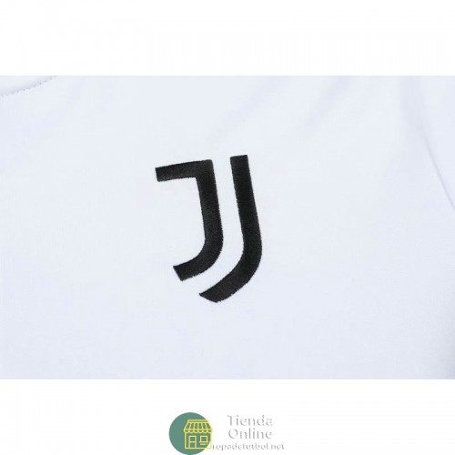 Juventus Sudadera De Entrenamiento Blanco + Pantalon Negro 2021/2022