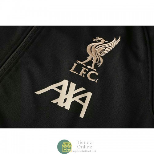 Liverpool Chaqueta Negro + Pantalon Negro 2021/2022