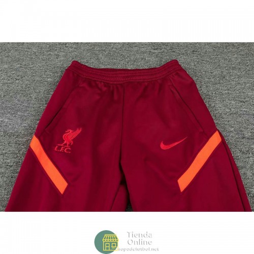 Liverpool Chaqueta Capucha Rojo + Pantalon Rojo 2021/2022