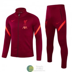 Liverpool Chaqueta Rojo + Pantalon Rojo 2021/2022