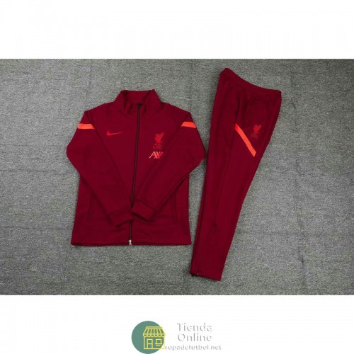 Liverpool Chaqueta Rojo + Pantalon Rojo 2021/2022