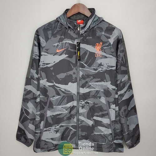 Liverpool Chaqueta Rompevientos Gris Camouflage 2021/2022