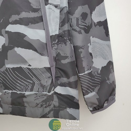 Liverpool Chaqueta Rompevientos Gris Camouflage 2021/2022