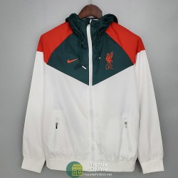 Liverpool Chaqueta Rompevientos Blanco Verde I 2021/2022