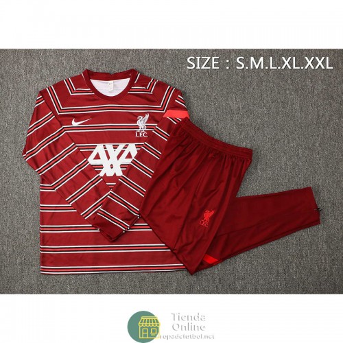 Liverpool Sudadera De Entrenamiento Rojo II + Pantalon Rojo II 2021/2022