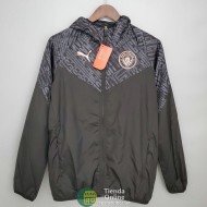 Manchester City Chaqueta Rompevientos Negro Gray 2021/2022