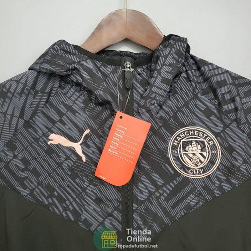 Manchester City Chaqueta Rompevientos Negro Gray 2021/2022