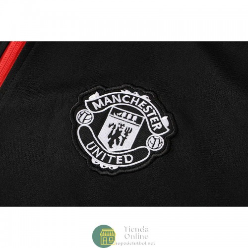 Manchester United Chaqueta Negro III + Pantalon Negro 2021/2022