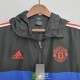 Manchester United Chaqueta Rompevientos Negro Azul II 2022/2023