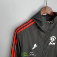 Manchester United Chaqueta Rompevientos Negro I 2021/2022