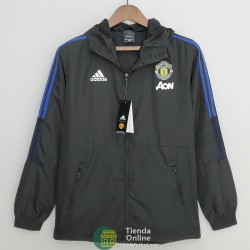 Manchester United Chaqueta Rompevientos Negro II 2022/2023