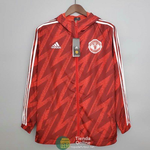 Manchester United Chaqueta Rompevientos Rojo III 2021/2022