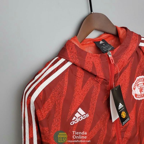 Manchester United Chaqueta Rompevientos Rojo III 2021/2022