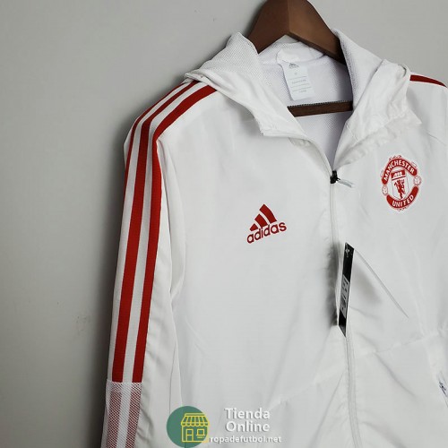 Manchester United Chaqueta Rompevientos Blanco I 2022/2023