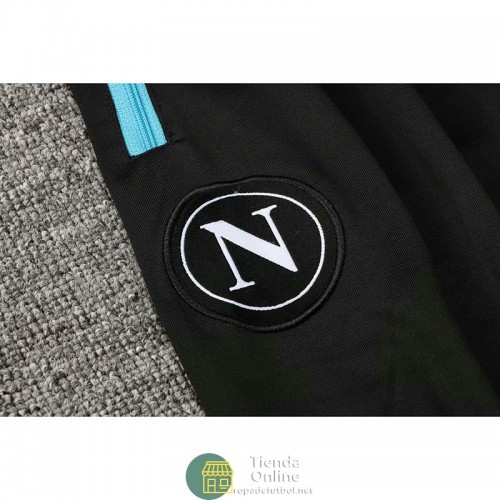 Napoli Kappa x Marcelo Burlon Chaqueta Negro + Pantalon Negro 2021/2022