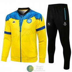 Napoli Kappa x Marcelo Burlon Chaqueta Amarillo + Pantalon 2021/2022