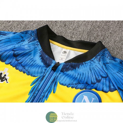 Napoli Kappa x Marcelo Burlon Chaqueta Amarillo + Pantalon 2021/2022