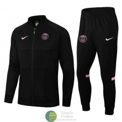 PSG Chaqueta Negro III + Pantalon Negro 2021/2022