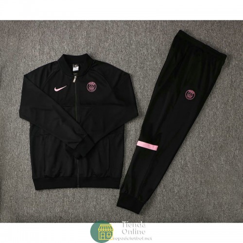 PSG Chaqueta Negro III + Pantalon Negro 2021/2022