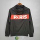 PSG x JORDAN Chaqueta Rompevientos Negro Azul Rojo 2021/2022