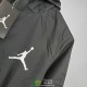 PSG x JORDAN Chaqueta Rompevientos Negro Blanco 2021/2022