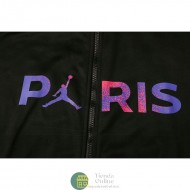 PSG x Jordan Chaqueta Capucha Negro I + Pantalon Negro 2021/2022