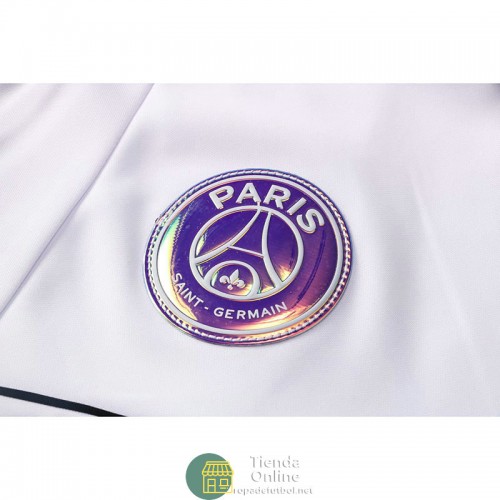 PSG x Jordan Chaqueta Blanco Negro Streak + Pantalon Negro 2021/2022