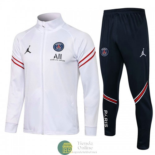 PSG x Jordan Chaqueta Blanco I + Pantalon Armada 2021/2022