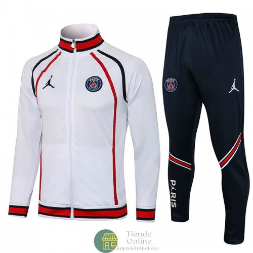 PSG x Jordan Chaqueta Blanco III + Pantalon Armada 2021/2022