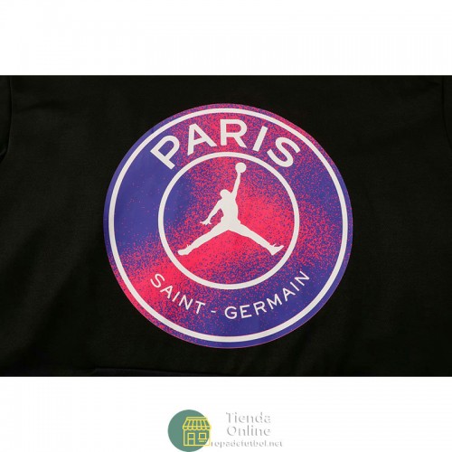 PSG x Jordan Sudadera Capucha Negro I+ Pantalon Negro 2021/2022