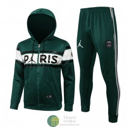 PSG x Jordan Sudadera Capucha Verde+ Pantalon 2021/2022