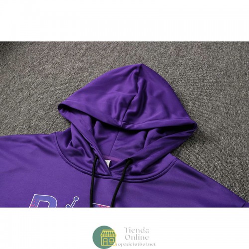 PSG x Jordan Sudadera Capucha Purple + Pantalon Negro 2021/2022