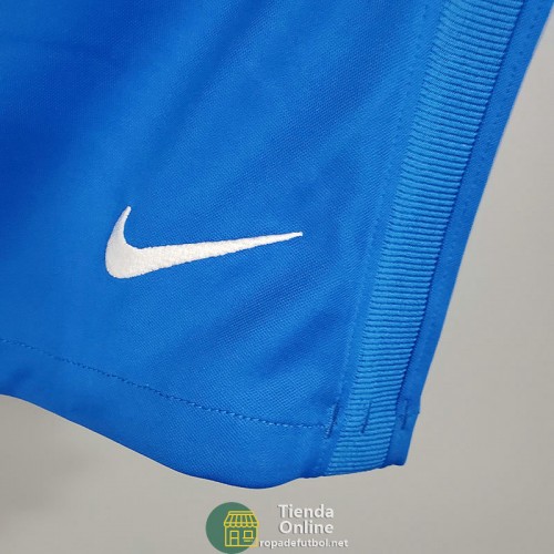 Pantalon Corto Barcelona Primera Equipación Rojo Azul 2021/2022