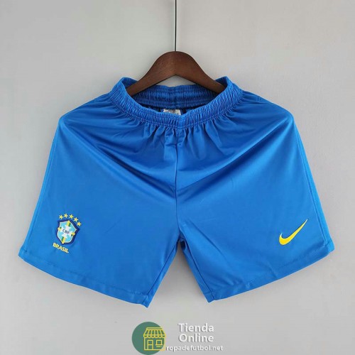 Pantalon Corto Brasil Azul I 2022/2023