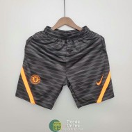 Pantalon Corto Chelsea Training Negro Gris VI 2021/2022