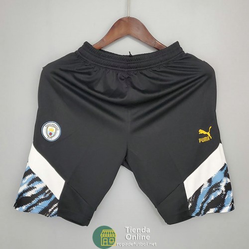 Pantalon Corto Manchester City Negro 2021/2022