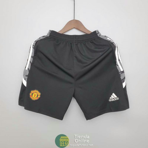 Pantalon Corto Manchester United Training Negro III 2021/2022