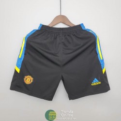 Pantalon Corto Manchester United Training Negro IV 2021/2022