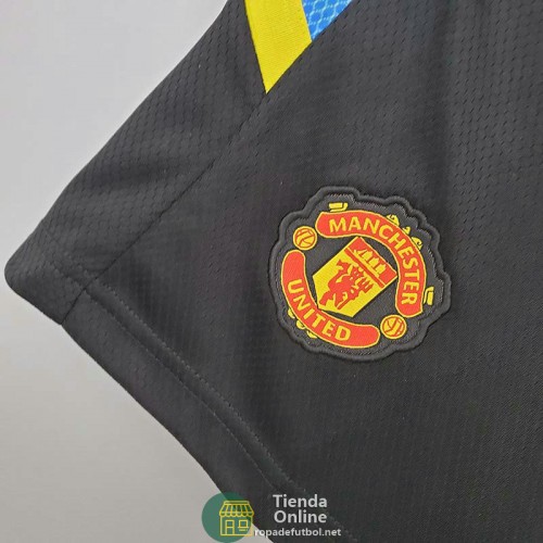 Pantalon Corto Manchester United Training Negro IV 2021/2022