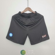 Pantalon Corto Napoli Negro 2021/2022