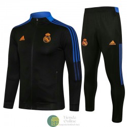 Real Madrid Chaqueta Negro II + Pantalon Negro II 2021/2022