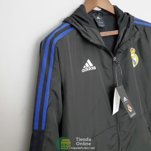 Real Madrid Chaqueta Rompevientos Negro I 2022/2023