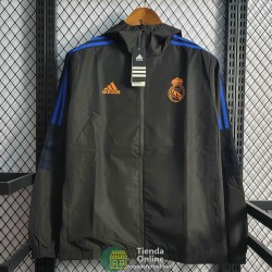 Real Madrid Chaqueta Rompevientos Negro II 2022/2023