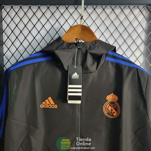 Real Madrid Chaqueta Rompevientos Negro II 2022/2023