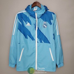 Real Madrid Chaqueta Rompevientos Azul Camouflage 2021/2022