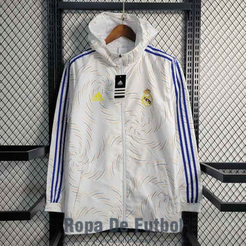 Real Madrid Chaqueta Rompevientos Blanco II 2023/2024